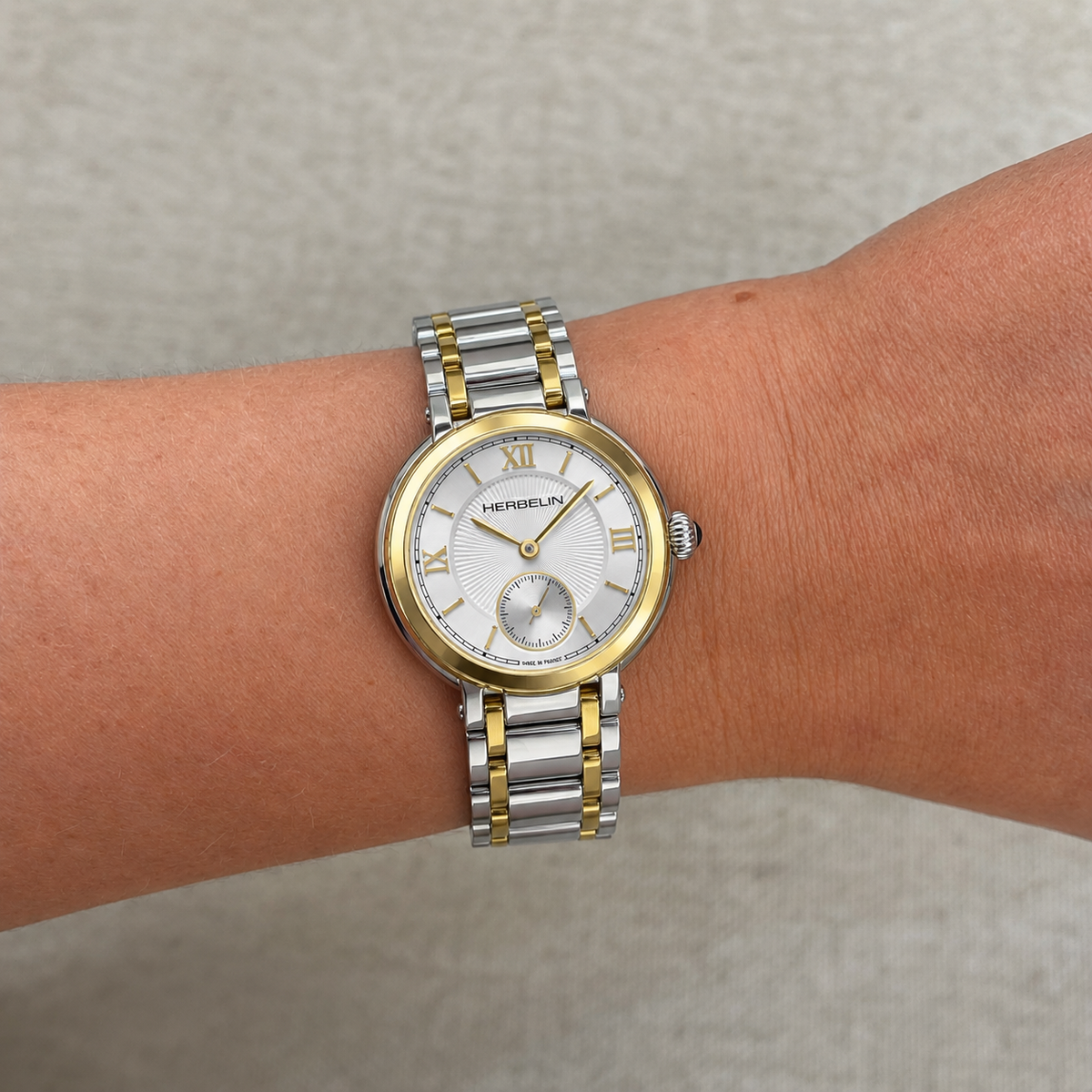 Herbelin | Galet Steel Watch with Mother of Pearl Dial | Ladies