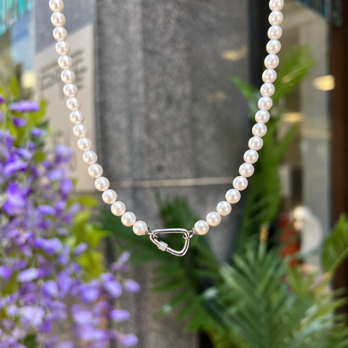 Silver Lobster Clasp Shell Pearl Necklace | Ania Haie