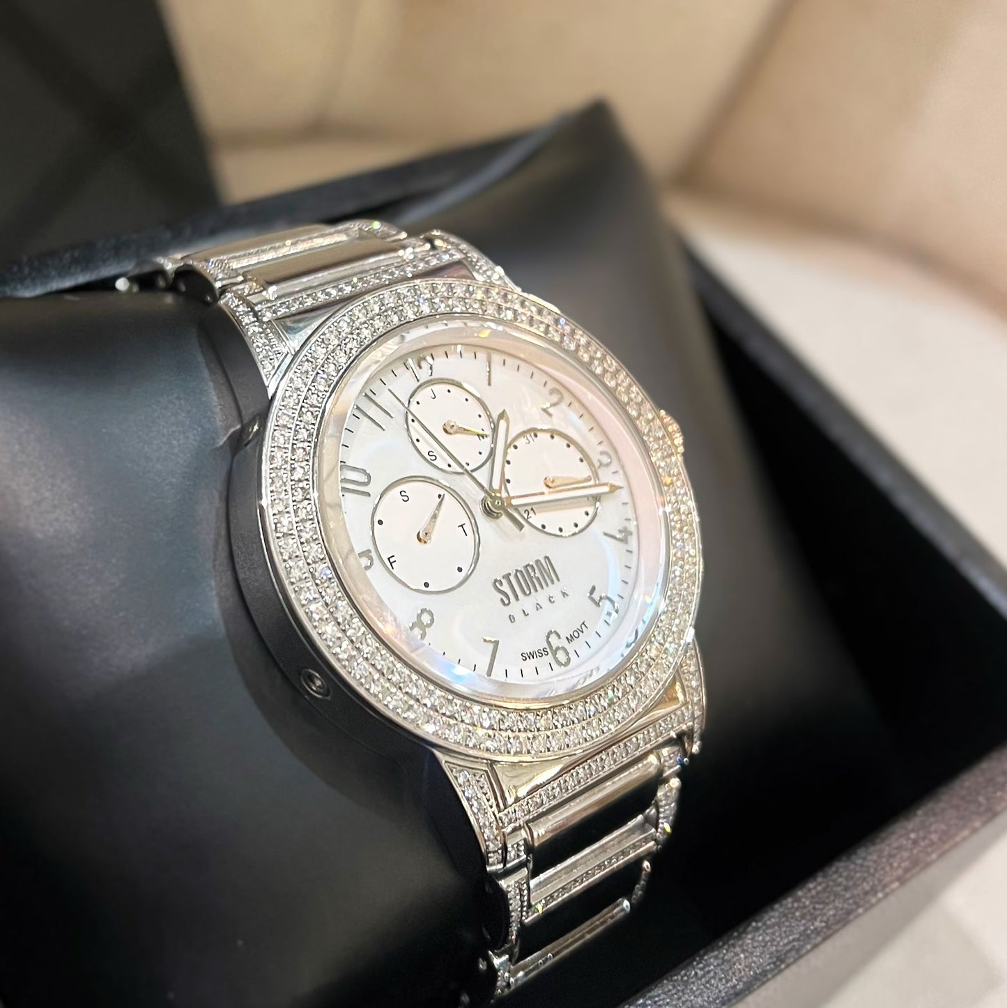 STORM Black Collection Diamond Elody Ladies Watch