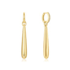 14ct Gold Plated Long Water Droplet Earrings | Ania Haie