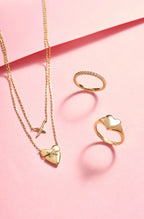 Gold Heart Kiss Pave Necklace | Ania Haie