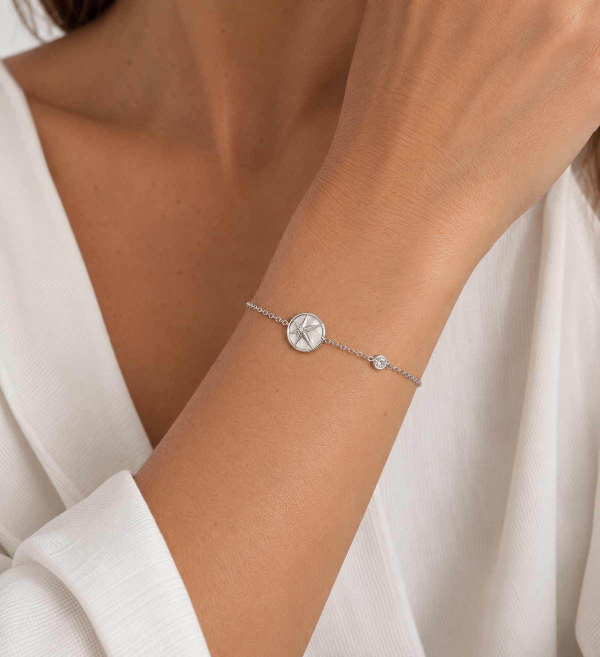 Mother of Pearl Star Sterling Silver Bracelet | Ania Haie