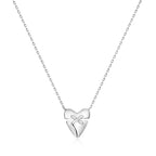 Heart Kiss Pave Sterling Silver Necklace | Ania Haie