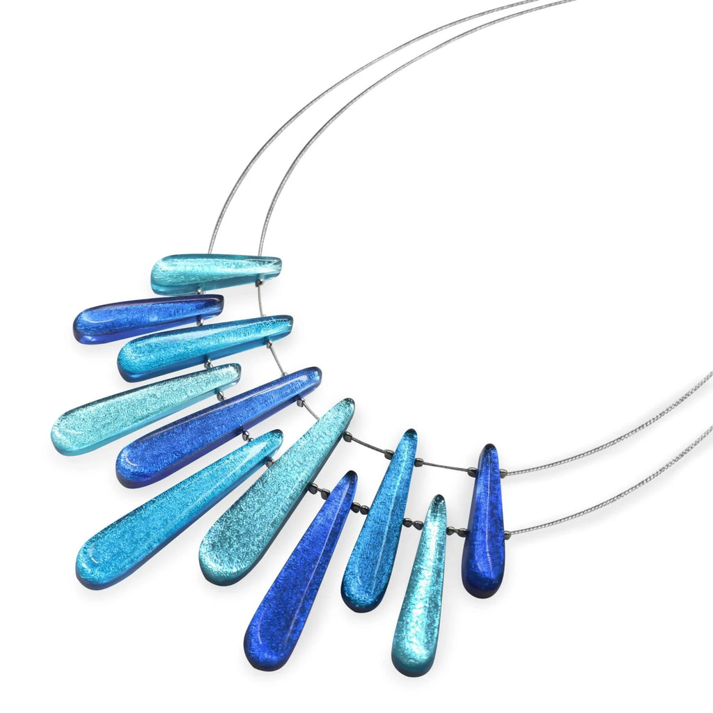 Blue Teardrop Necklace | Watch This Space