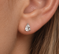 Pear Cubic Sterling Silver Stud Earrings | Ania Haie