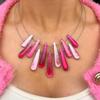 Pink Icicle Necklace | Watch This Space