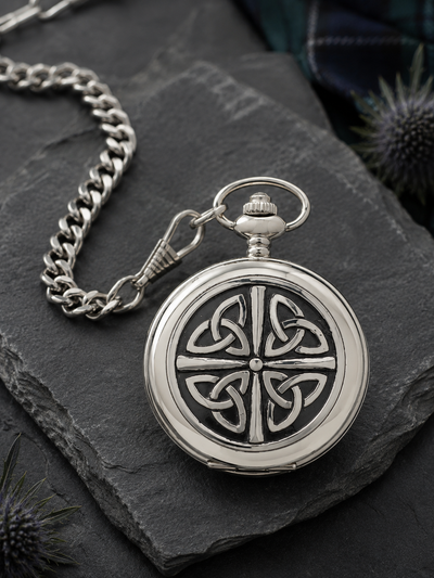Celtic Knot Quartz Pocket Watch