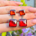 Pre-Order | Red & Orange Drop Earrings | Watch This Space