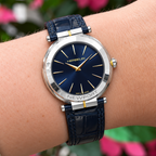 Herbelin | Newport Slim Steel Two-Tone Watch with Blue Dial | Ladies
