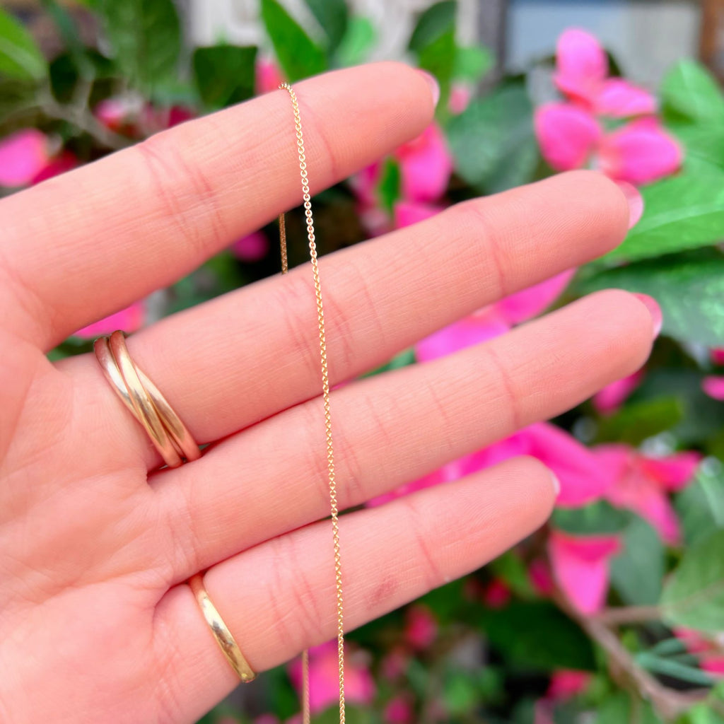 Lab-Grown Diamond 9ct Yellow Gold Solitaire Necklace