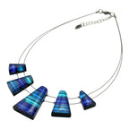 Turquoise Triangle Stripe Necklace | Watch This Space