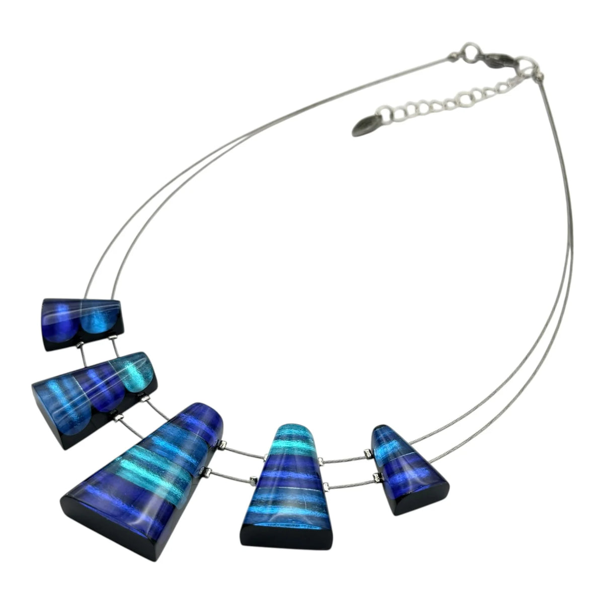 Turquoise Triangle Stripe Necklace | Watch This Space