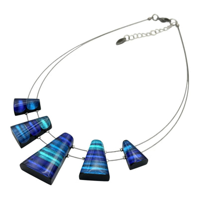 Turquoise Triangle Stripe Necklace | Watch This Space