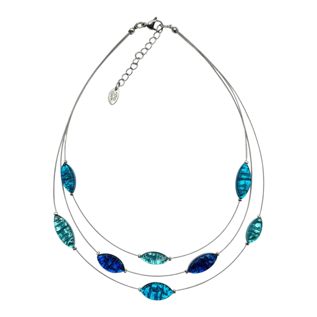 Turquoise Aztec Petal 3 Strand Necklace | Watch This Space