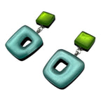 Pre-Order | Zest Hollow Square Drop Earrings | Watch This Space