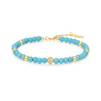 Turquoise Gold Beaded Bracelet | Ania Haie