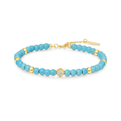 Pre-Order | Turquoise Gold Beaded Bracelet | Ania Haie