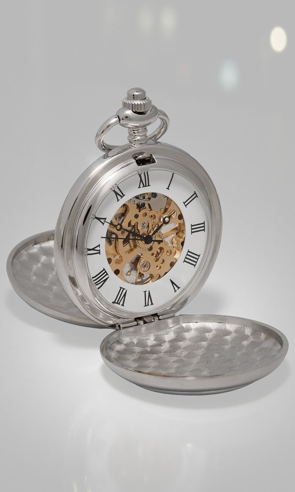Matt Scottish Thistle Mechanical Pocket Watch