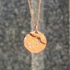 9ct Rose Gold Plated Star Sign Constellation Necklace
