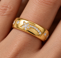 Gold on Silver Celestial Chunky Ring | Ania Haie