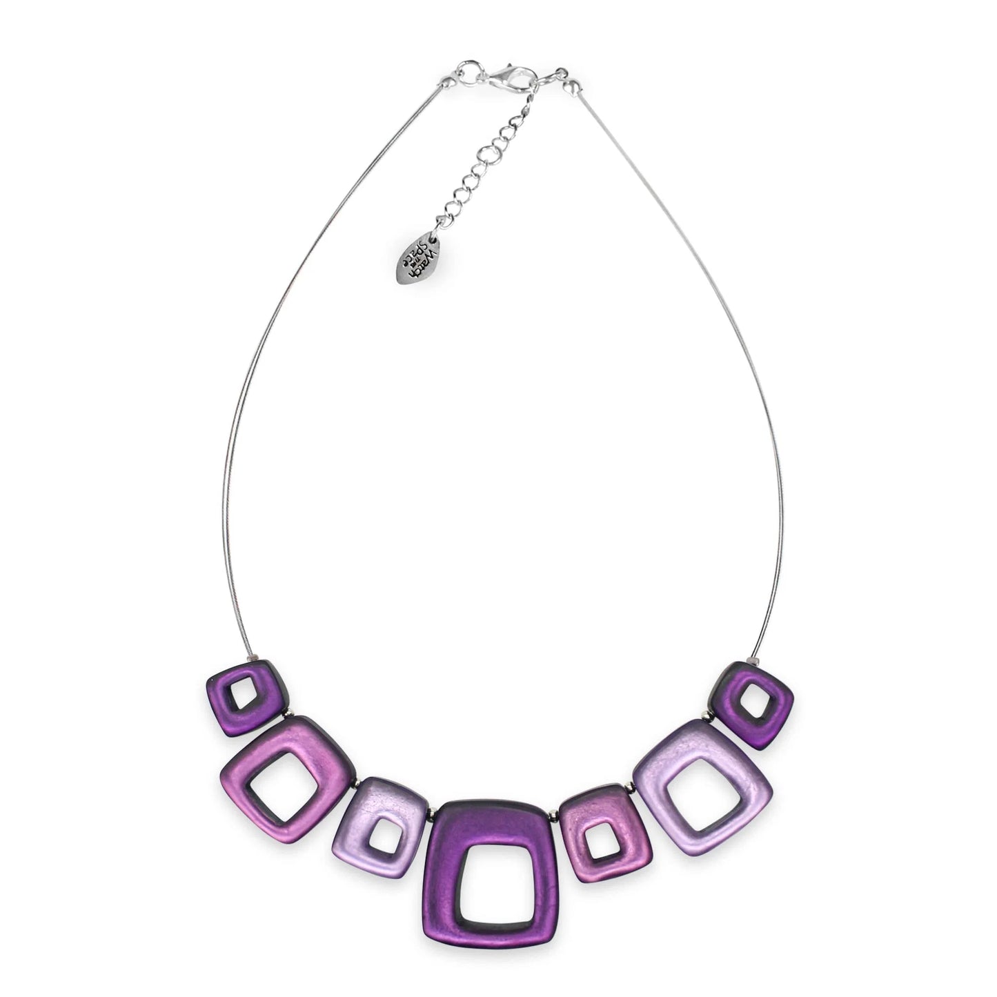 Pre-Order | Sweetpea Hollow Squares Necklace | Watch This Space