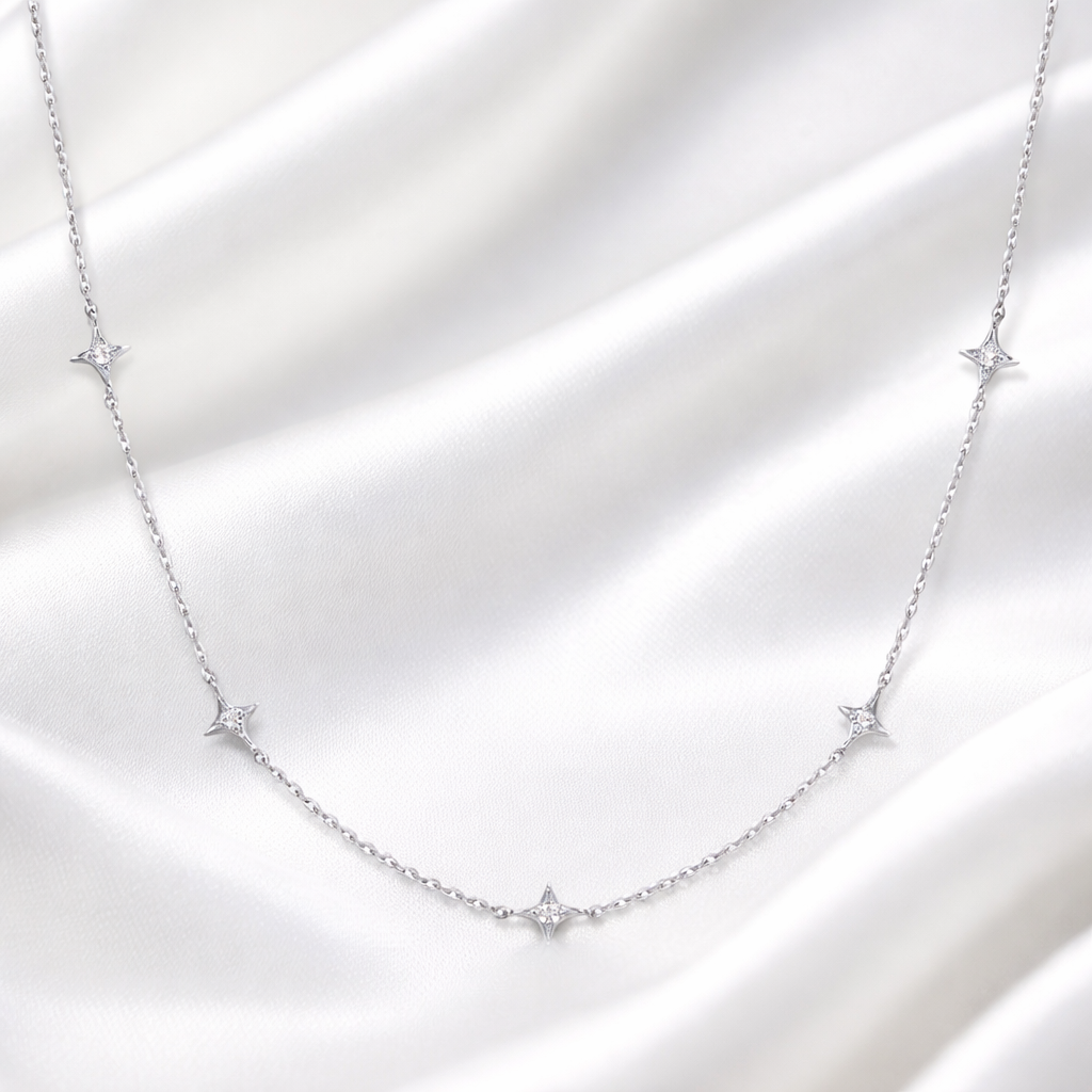 Pre-Order | Silver Stars Necklace | Ania Haie