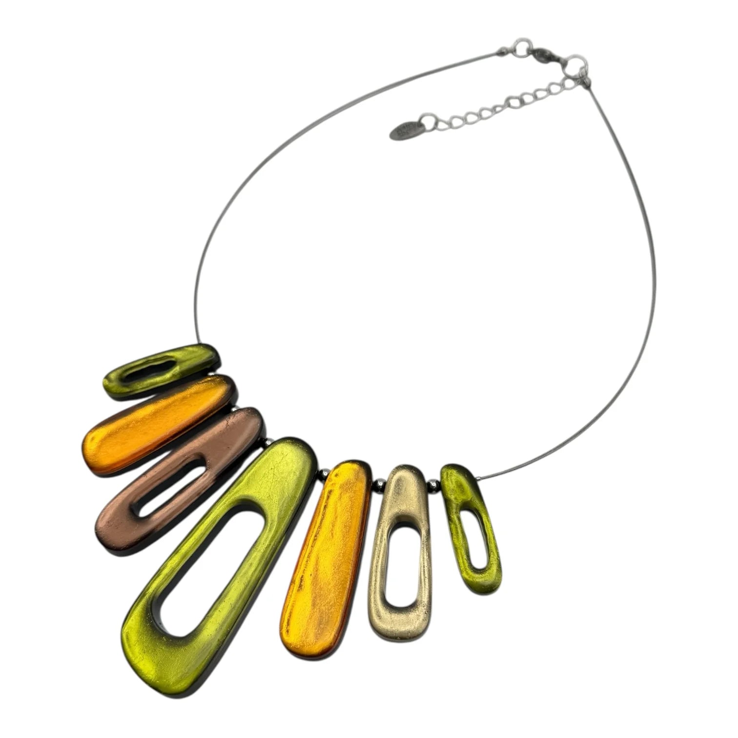 Pistachio Elongated Rectangles Necklace | Watch This Space