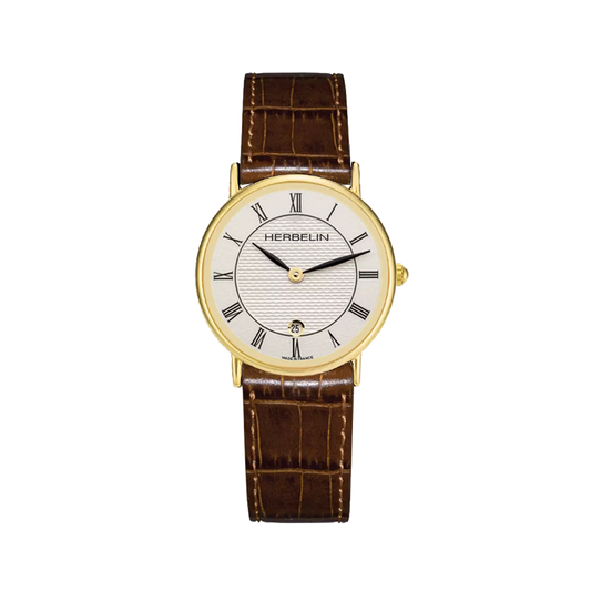 Herbelin Classic Ladies Steel Gold Watch with White Dial