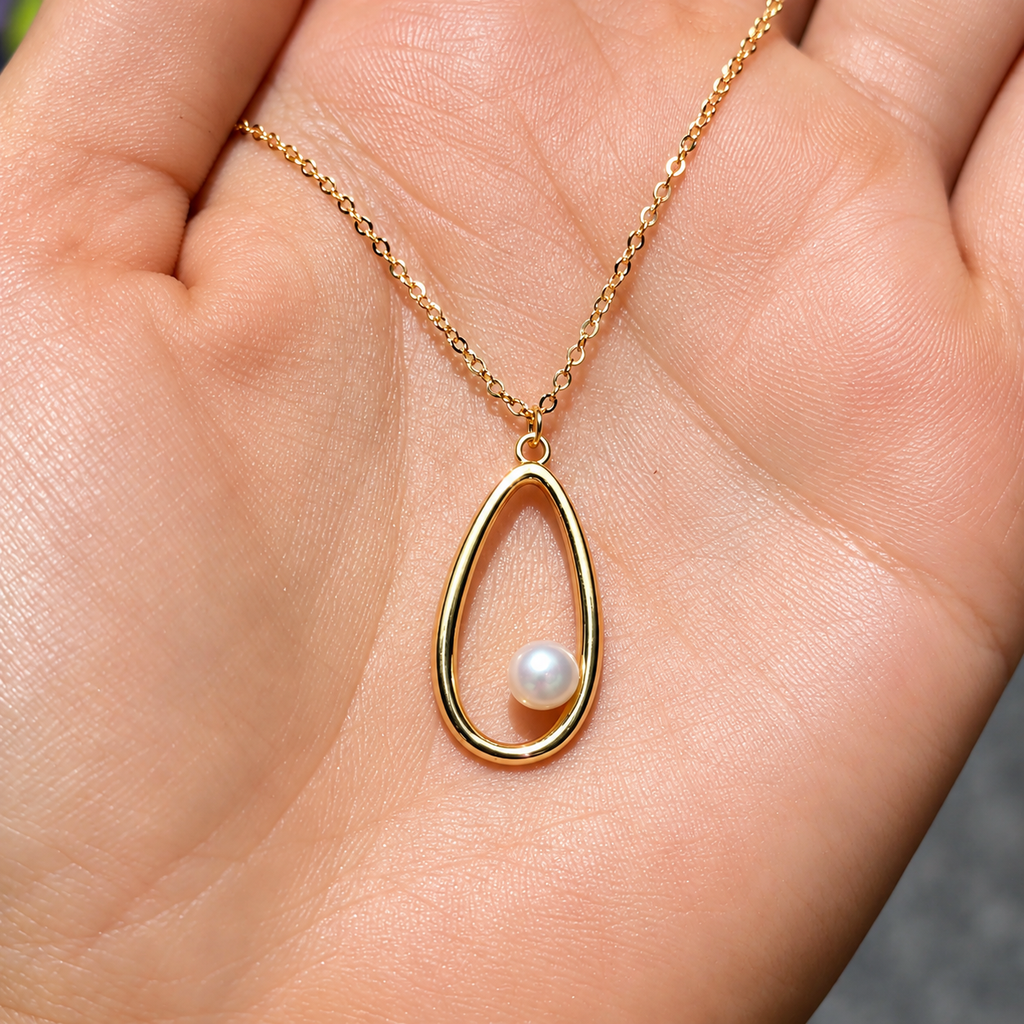9ct Gold Plated Freshwater Pearl Necklace