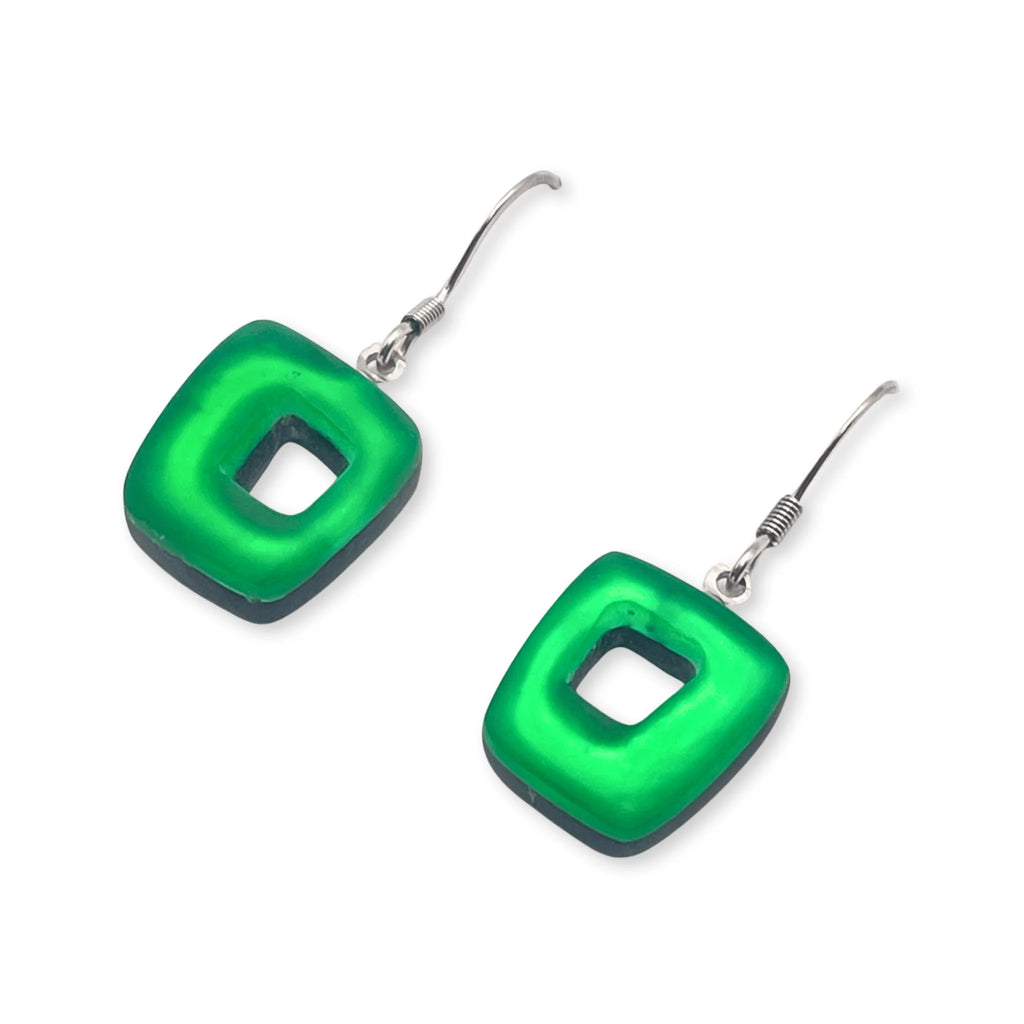 Pre-Order | Aurora Hollow Square Drop Earrings | Watch This Space