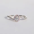 Diamond Twist 18ct White Gold Engagement Ring | Size O