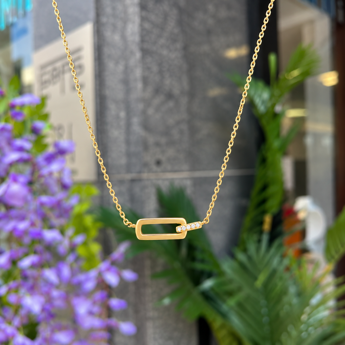 14ct Gold Plated Cubic Zirconia Glam Interlock Bracelet | Ania Haie