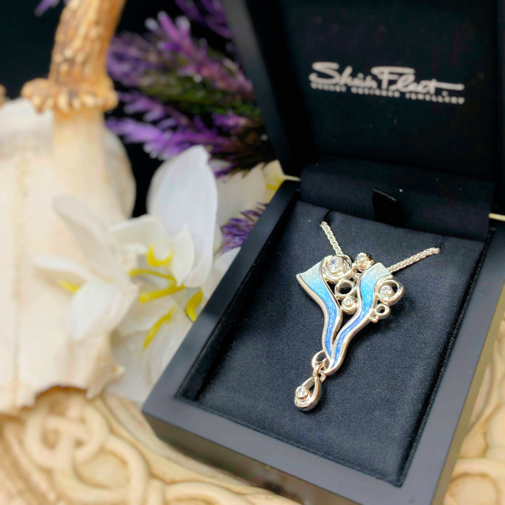 Pre-Order | Sterling Silver Sheila Fleet 'Arctic Stream' Droplet Pendant