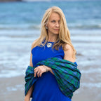 Pre-Order | Scottish 'Arctic Stream' Blue Hand Enamelled Necklace | Sheila Fleet