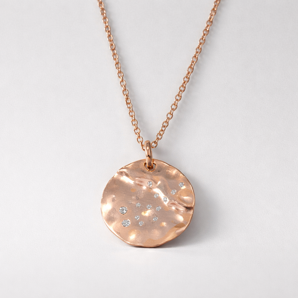 9ct Rose Gold Plated Star Sign Constellation Necklace