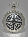 Celtic Knot Mechanical Double-Hunter Pocket Watch