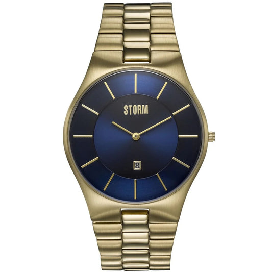 STORM Gents Slim-X XL Gold Blue Steel Watch