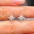 Sterling Silver Eight-Pointed Star Stud Earrings | Ania Haie