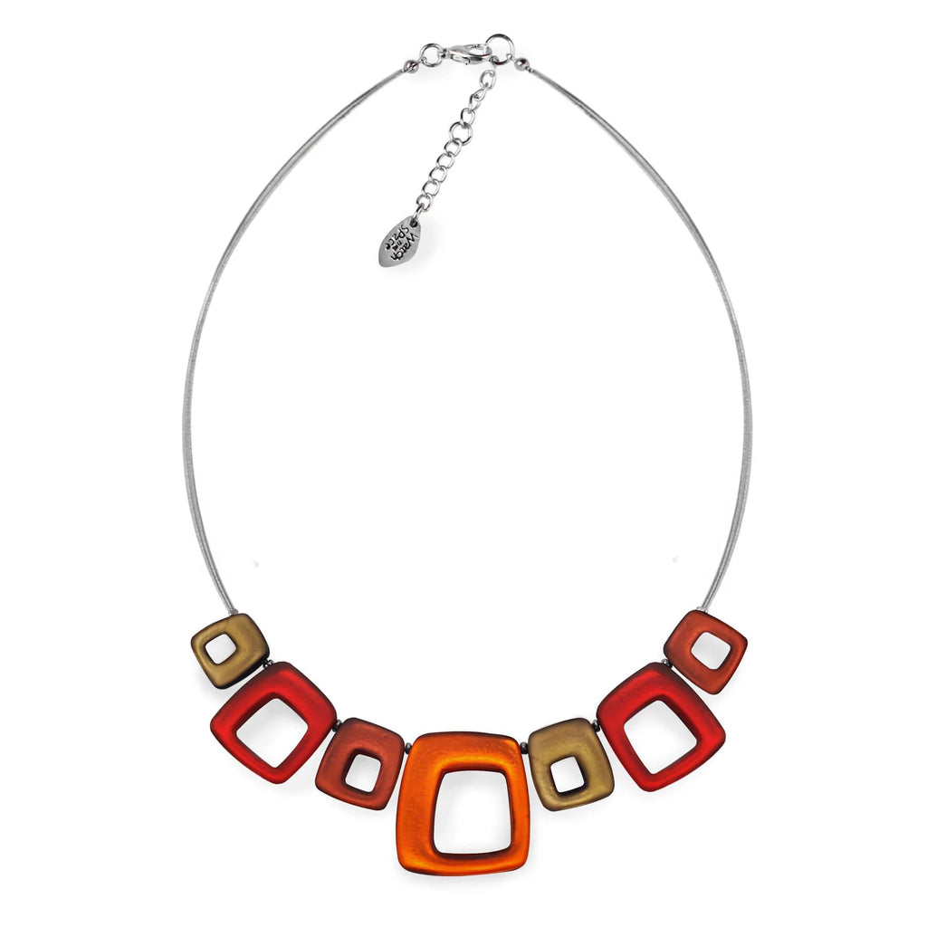 Chilli Hollow Squares Necklace | Watch This Space