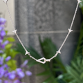 Sterling Silver Cubic Zirconia Geometric Satellite Necklace | Ania Haie