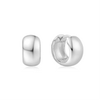 Pre-Order | Small Silver Chubby Huggie Hoop Earrings | Ania Haie
