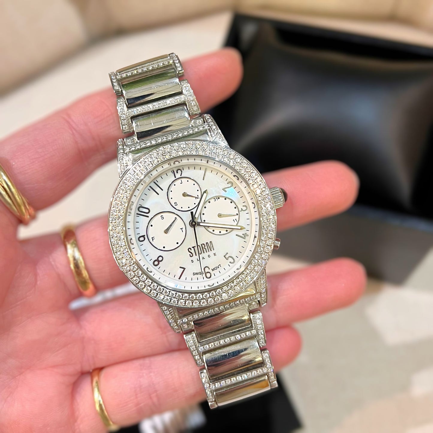 STORM Black Collection Diamond Elody Ladies Watch