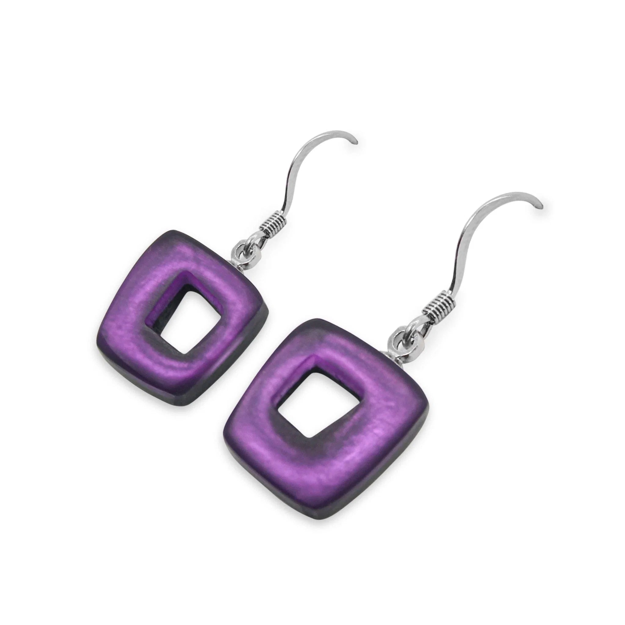 Pre-Order | Sweetpea Hollow Square Drop Earrings | Watch This Space