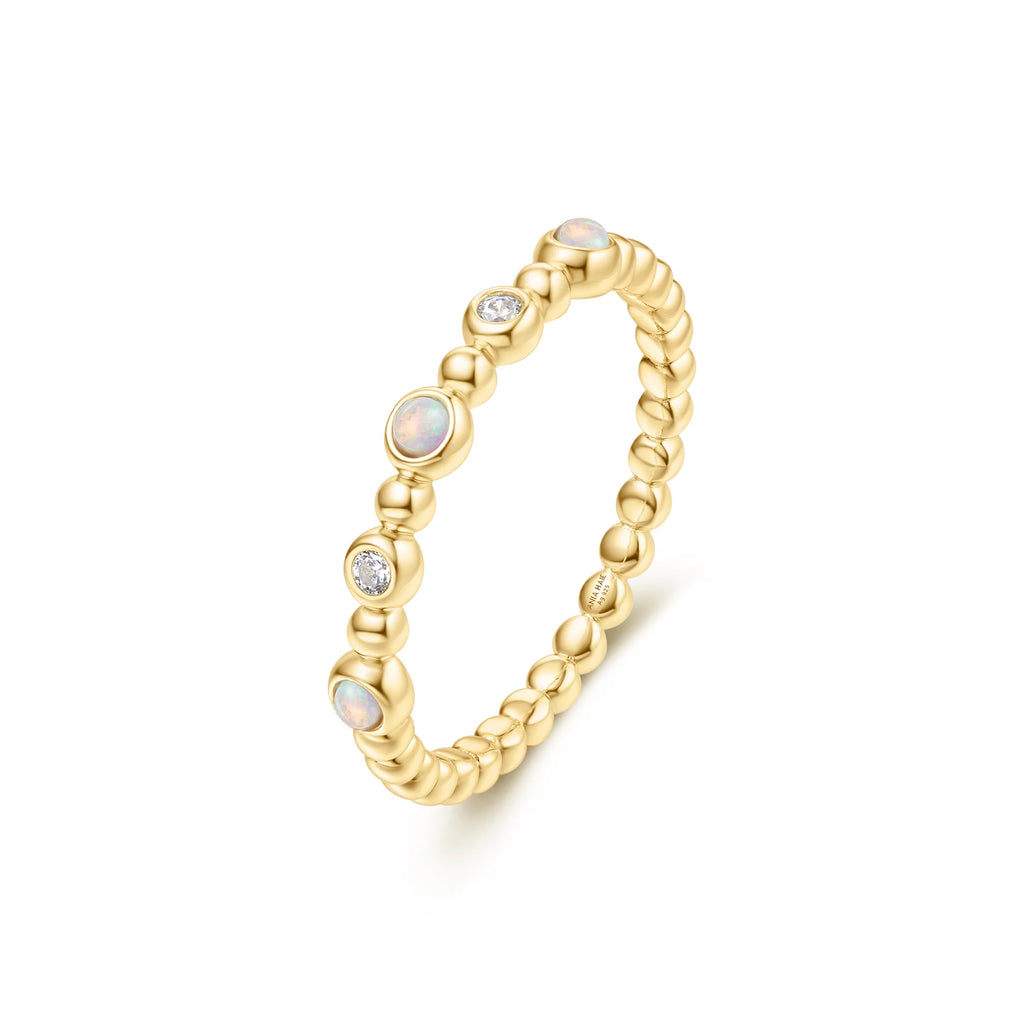 Kyoto Opal 14ct Gold Plated Ring - Size Q | Ania Haie