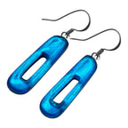 Turquoise Elongated Rectangles Drop Earrings | Watch This Space