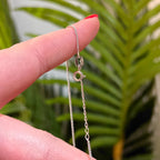 Cubic Zirconia Sterling Silver Infinity Necklace