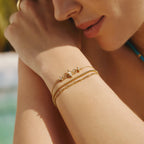 Kyoto Opal Linked Star 14ct Gold Plated Bracelet | Ania Haie