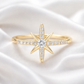 Pre-Order | Gold on Silver Eight-Pointed Star Ring | Ania Haie