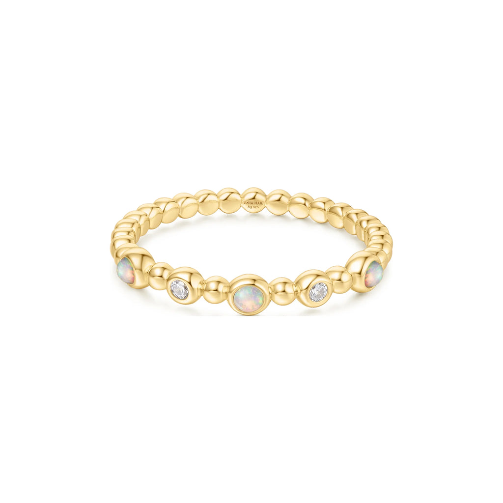 Kyoto Opal 14ct Gold Plated Ring - Size Q | Ania Haie