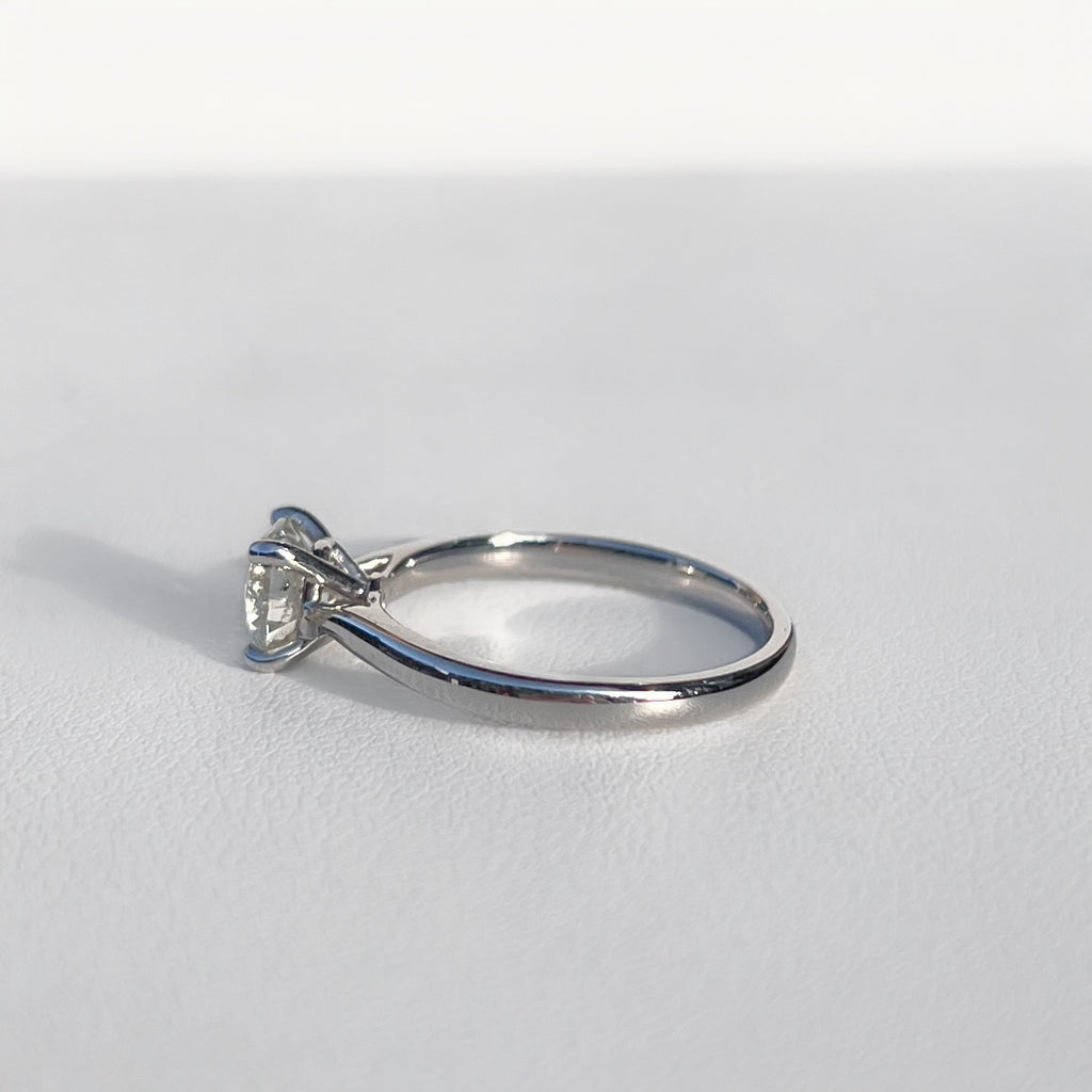 'The Marilyn' 1ct Natural Diamond Platinum Solitaire Engagement Ring | Size M